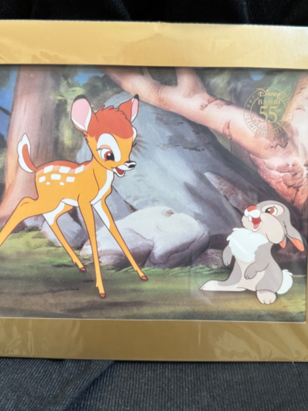 Walt Disney’s Bambi 55th Anniversary Sealed Lithograph Babmi 1997 8x10 Print - Picture 4 of 6